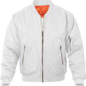 Men's Bomber Jacket Casual Fall Winter Military Jacket and Coats Outwear