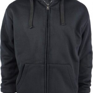 Heavyweight  Lined Fleece Hoodie Sweatshirts for Men Winter Zip Plus Size Jacket