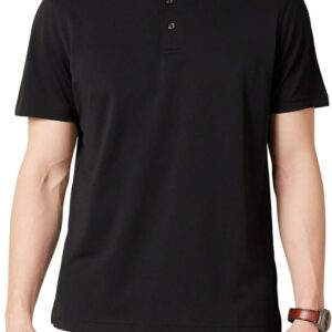 Men's Moisture Wicking Golf Polo Shirt, Short Sleeve, Slim-Fit, Quick-Dry, Active Wear