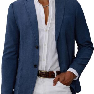 Men's Casual Blazer Suit Jackets 2 Button Lightweight Sport Coats