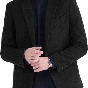 One Button Blazer Tweed Suit Jacket British Coat