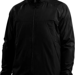 Windbreaker Jacket for Men - 19 Hidden Pockets - Lightweight Water Repellent Coat for Travel & More