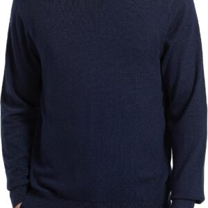 Men's Turtle Neck Sweaters Wool Blended Lightweight Long Sleeve High Neck Pullovers