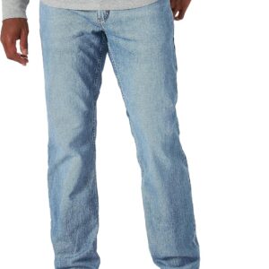 Men's Regular Straight Leg Jeans Classic Denim Pants
